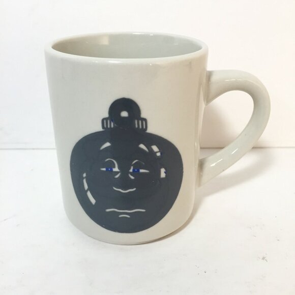 DENNY’S Restaurant coffee cup mug Heat Activated Christmas Ornament & Santa Face - Picture 2 of 6